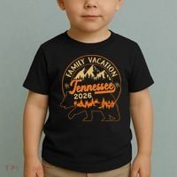Tennessee Family Vacation 2026 Wilderness Bear Toddler T-Shirt thumb 2