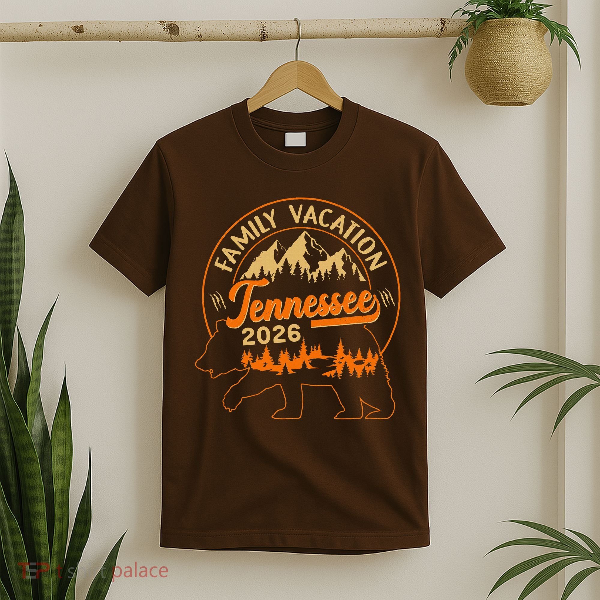 Tennessee Family Vacation 2026 Wilderness Bear T-Shirt