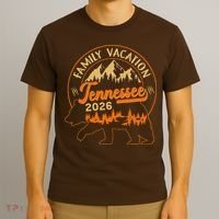 Tennessee Family Vacation 2026 Wilderness Bear T-Shirt thumb 3