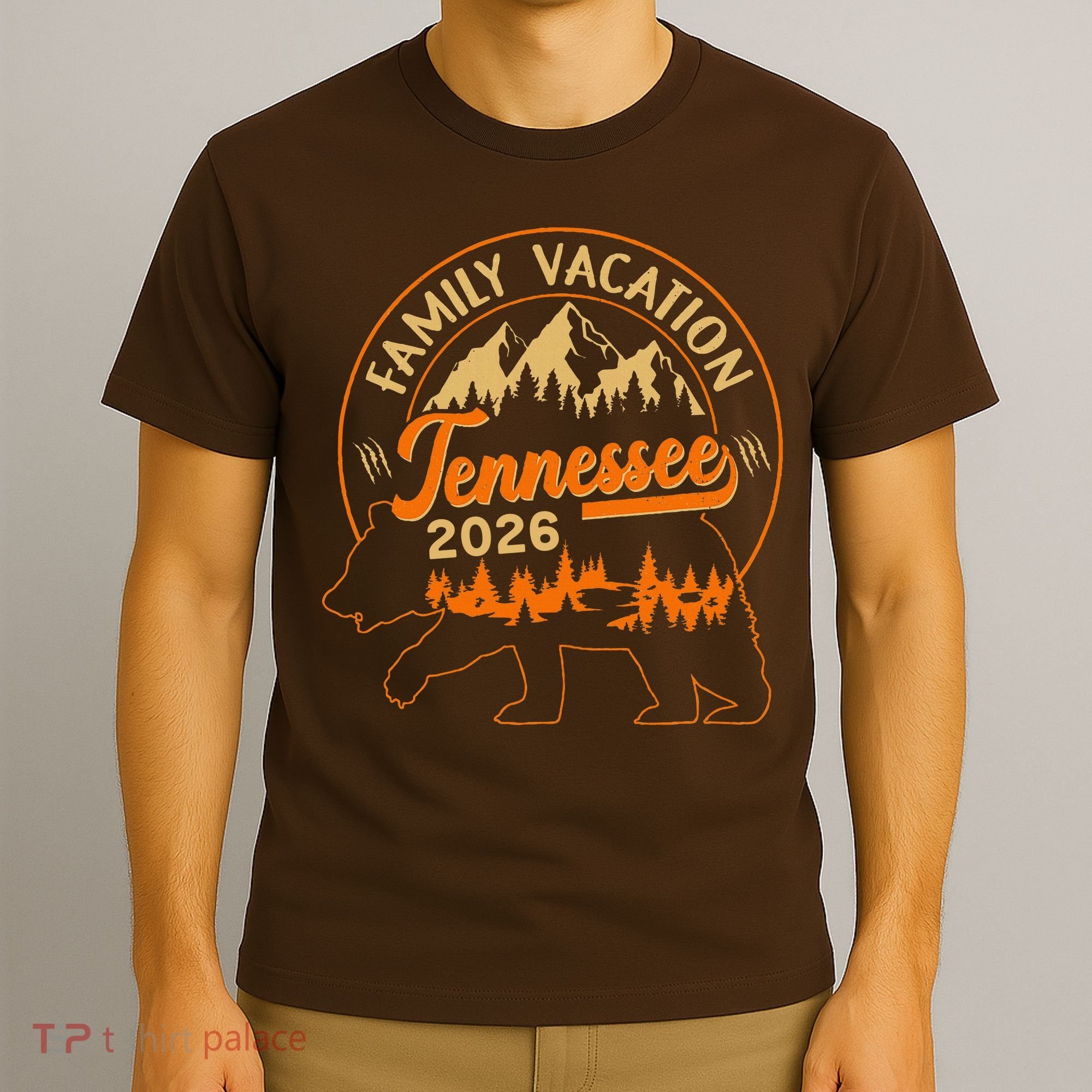 Tennessee Family Vacation 2026 Wilderness Bear T-Shirt