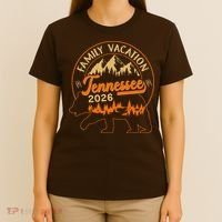 Tennessee Family Vacation 2026 Wilderness Bear T-Shirt thumb 4