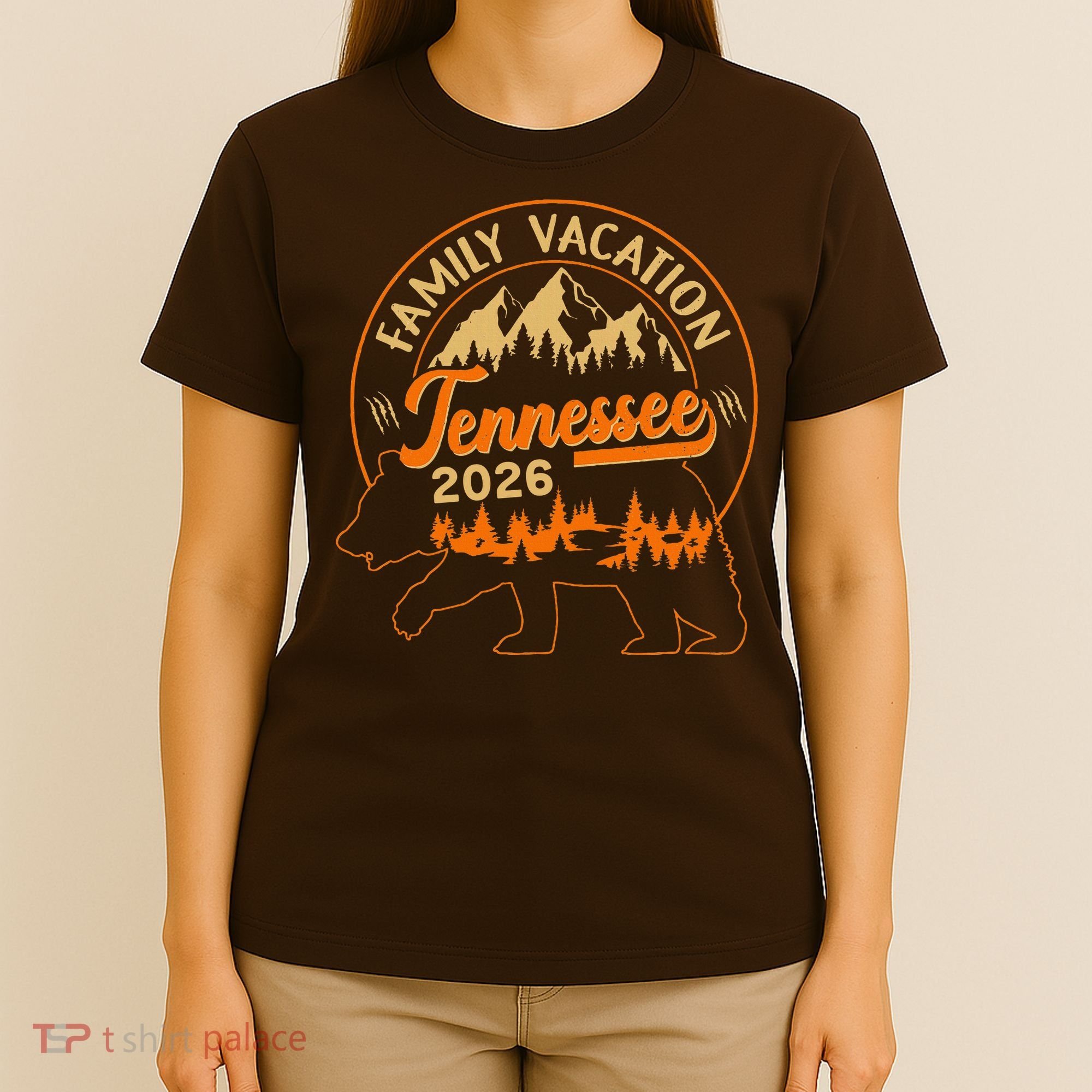 Tennessee Family Vacation 2026 Wilderness Bear T-Shirt
