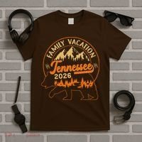 Tennessee Family Vacation 2026 Wilderness Bear T-Shirt thumb 5