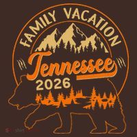 Tennessee Family Vacation 2026 Wilderness Bear Baby Bodysuit thumb 2
