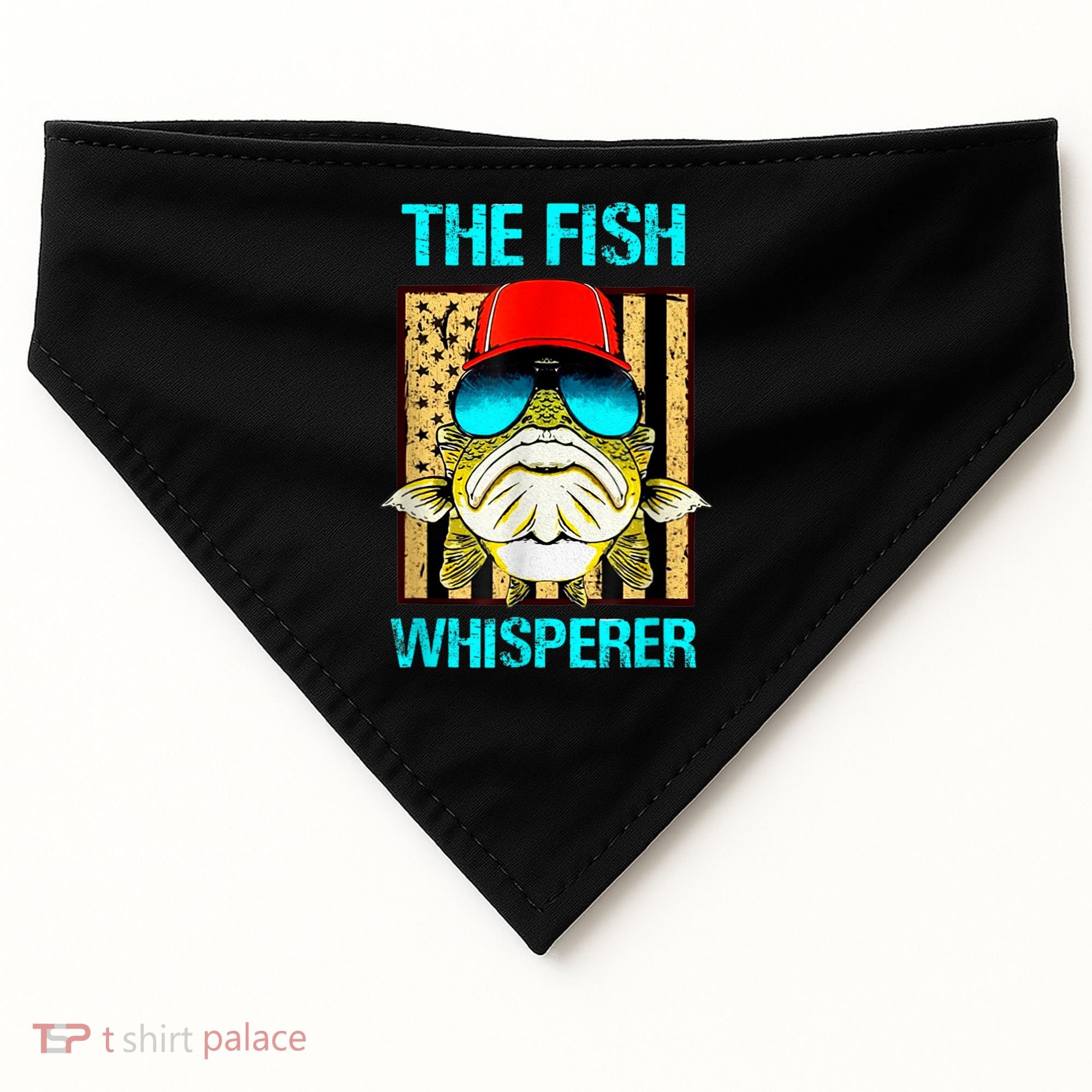 The F.I.S.H Whisperer Funny Fish USA-Made Doggie Bandana