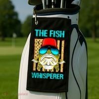 The F.I.S.H Whisperer Funny Fish Golf Towel thumb 2