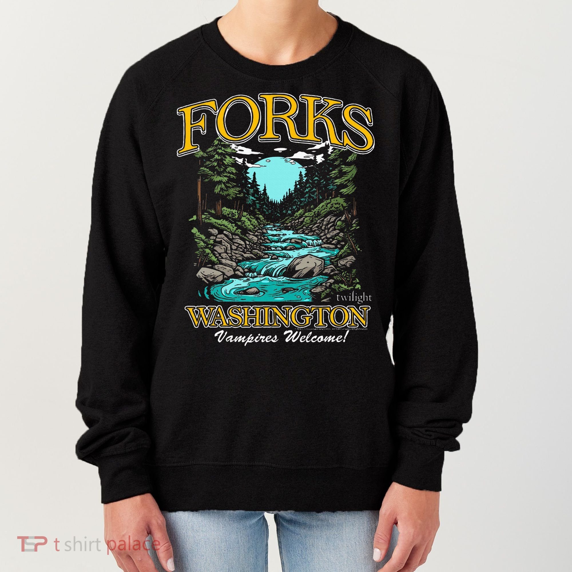Twilight Forks Washington Vampires Welcome Women's Sweatshirt
