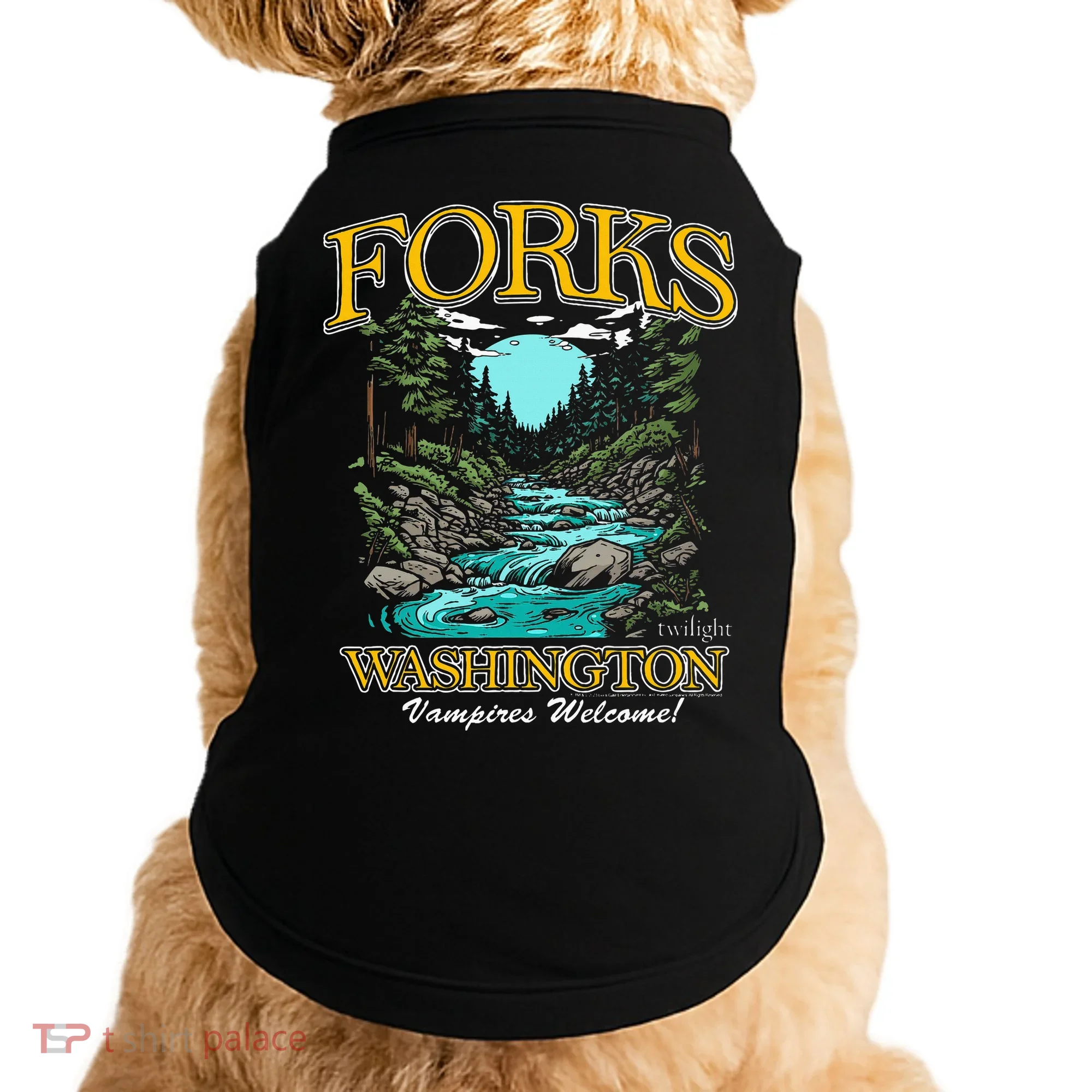 Twilight Forks Washington Vampires Welcome Doggie Tank