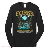 Twilight Forks Washington Vampires Welcome Long Sleeve Shirt thumb 0
