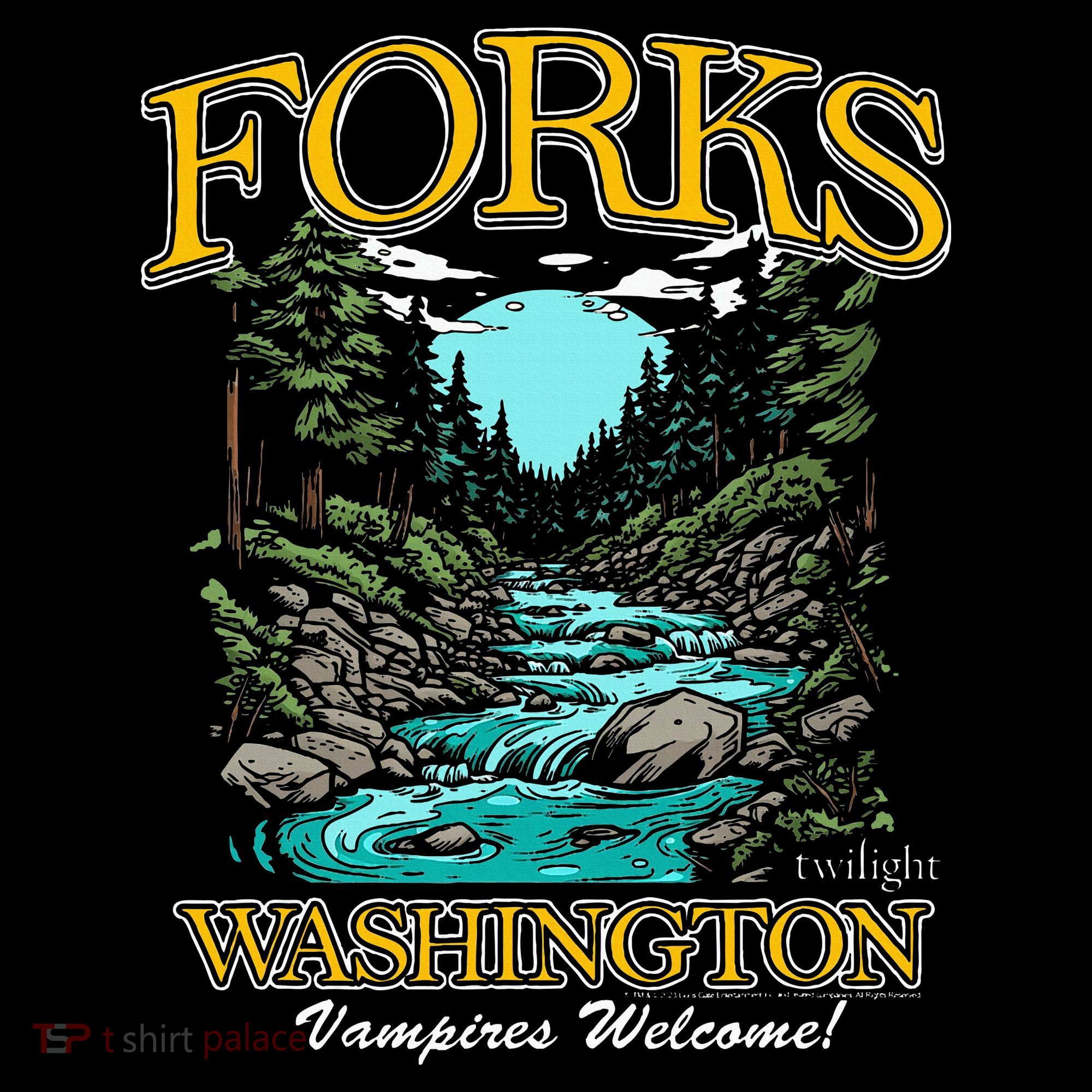 Twilight Forks Washington Vampires Welcome T-Shirt