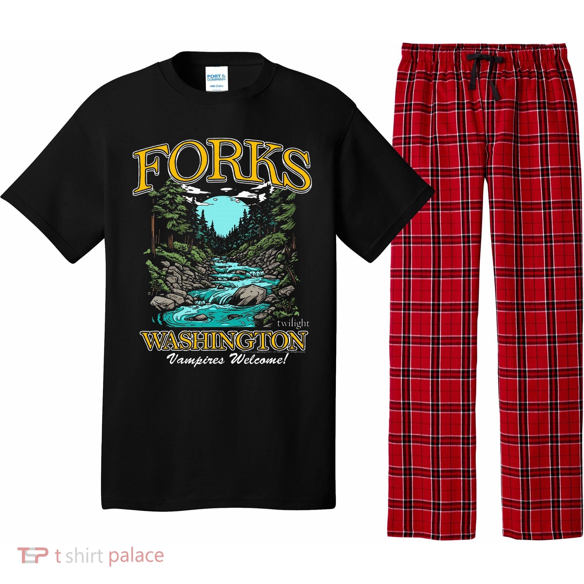 Twilight Forks Washington Vampires Welcome Pajama Set