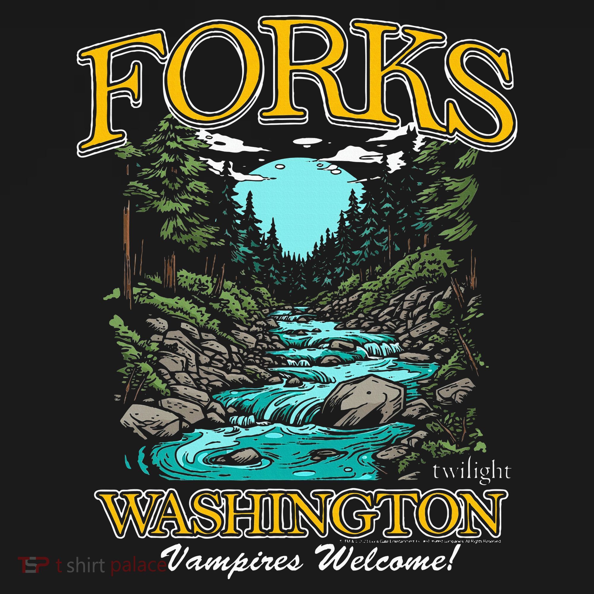 Twilight Forks Washington Vampires Welcome Mousepad