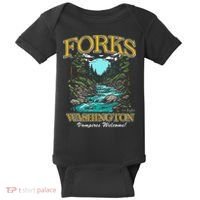 Twilight Forks Washington Vampires Welcome Baby Bodysuit thumb 0