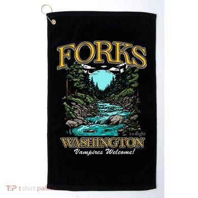 Twilight Forks Washington Vampires Welcome Golf Towel