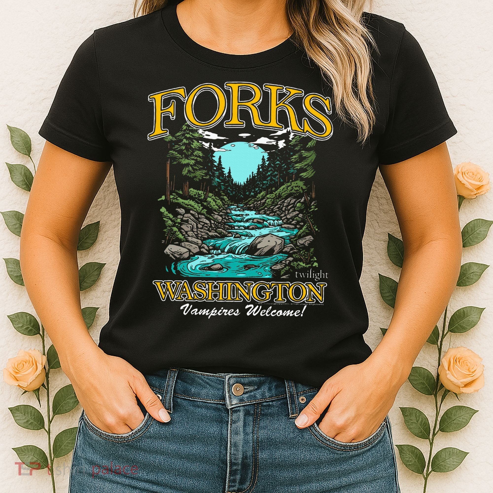Twilight Forks Washington Vampires Welcome Women's T-Shirt