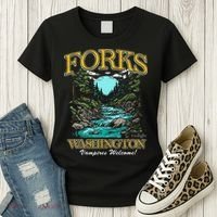 Twilight Forks Washington Vampires Welcome Women's T-Shirt thumb 3