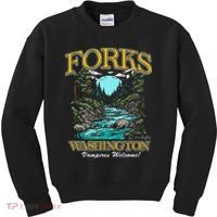 Twilight Forks Washington Vampires Welcome Kids Sweatshirt thumb 0