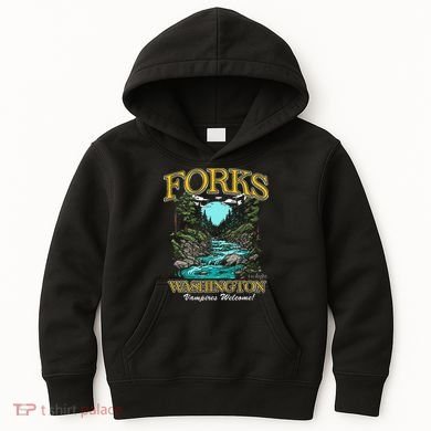 Twilight Forks Washington Vampires Welcome Kids Hoodie