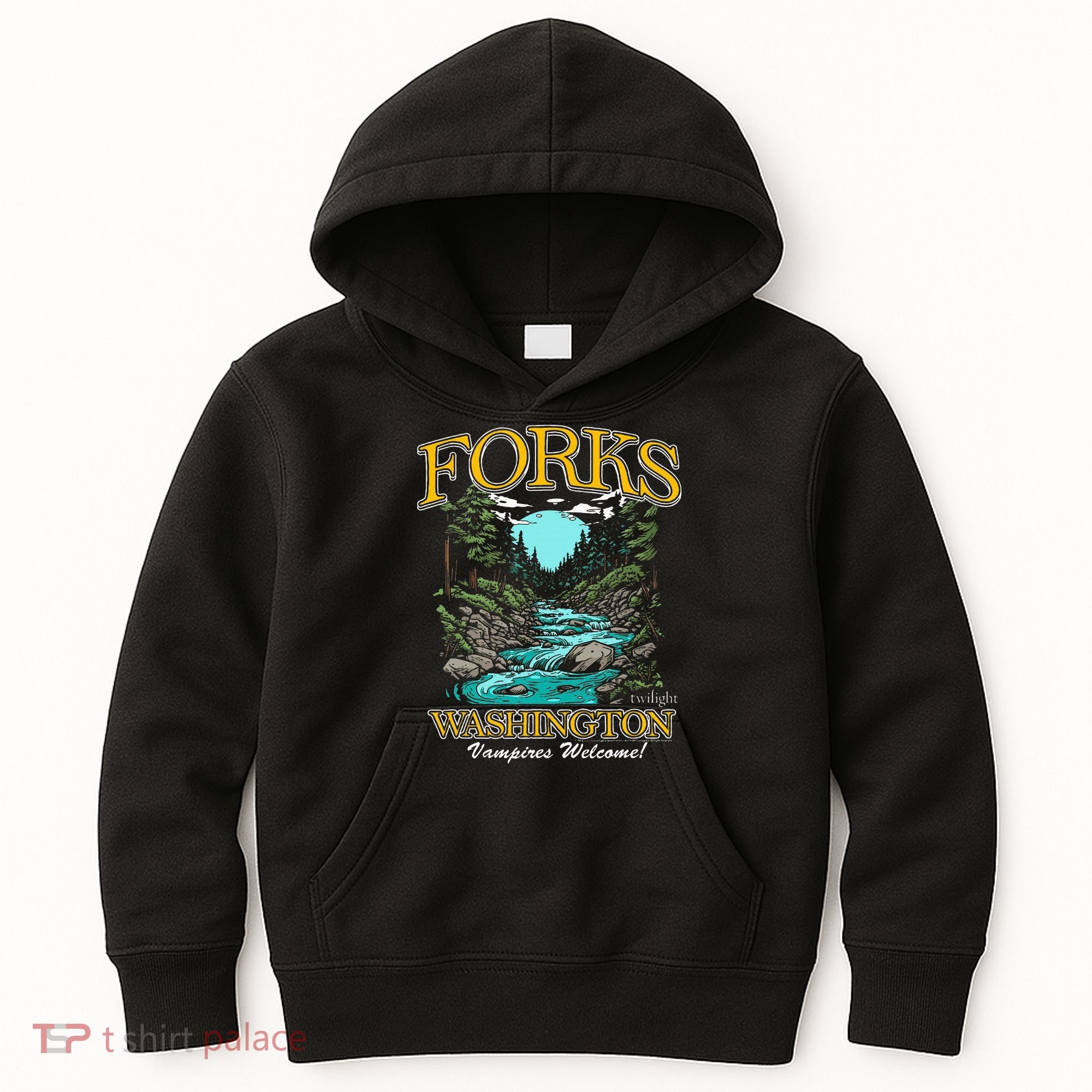 Twilight Forks Washington Vampires Welcome Kids Hoodie