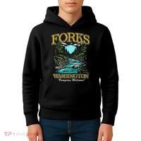 Twilight Forks Washington Vampires Welcome Kids Hoodie thumb 4