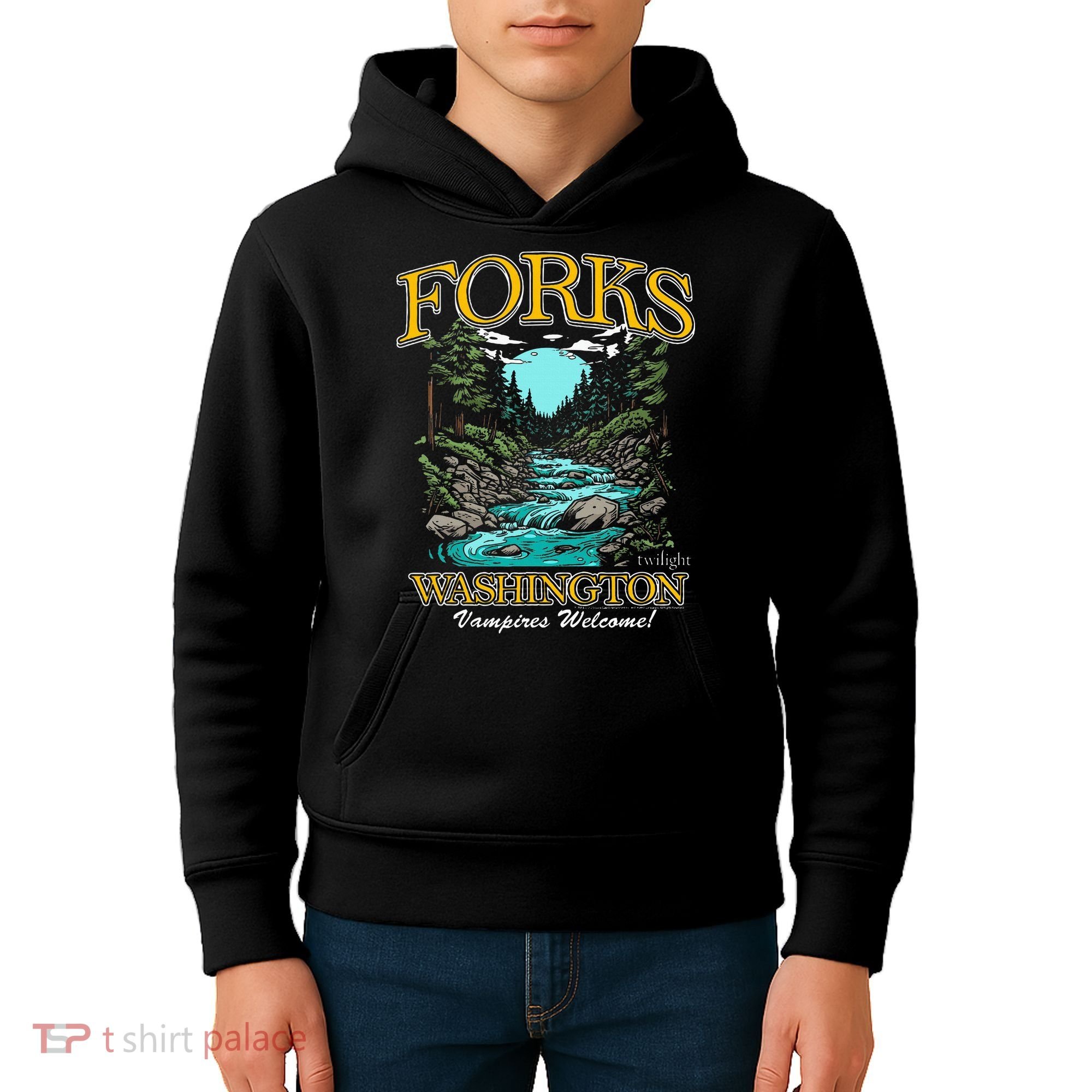 Twilight Forks Washington Vampires Welcome Kids Hoodie
