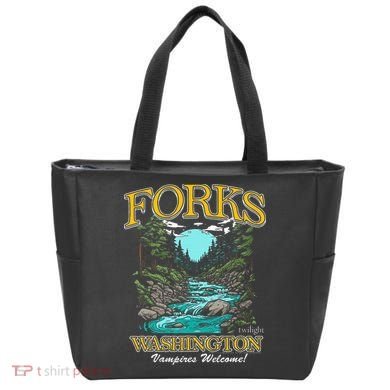 Twilight Forks Washington Vampires Welcome Tote Bag