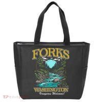 Twilight Forks Washington Vampires Welcome Tote Bag thumb 0