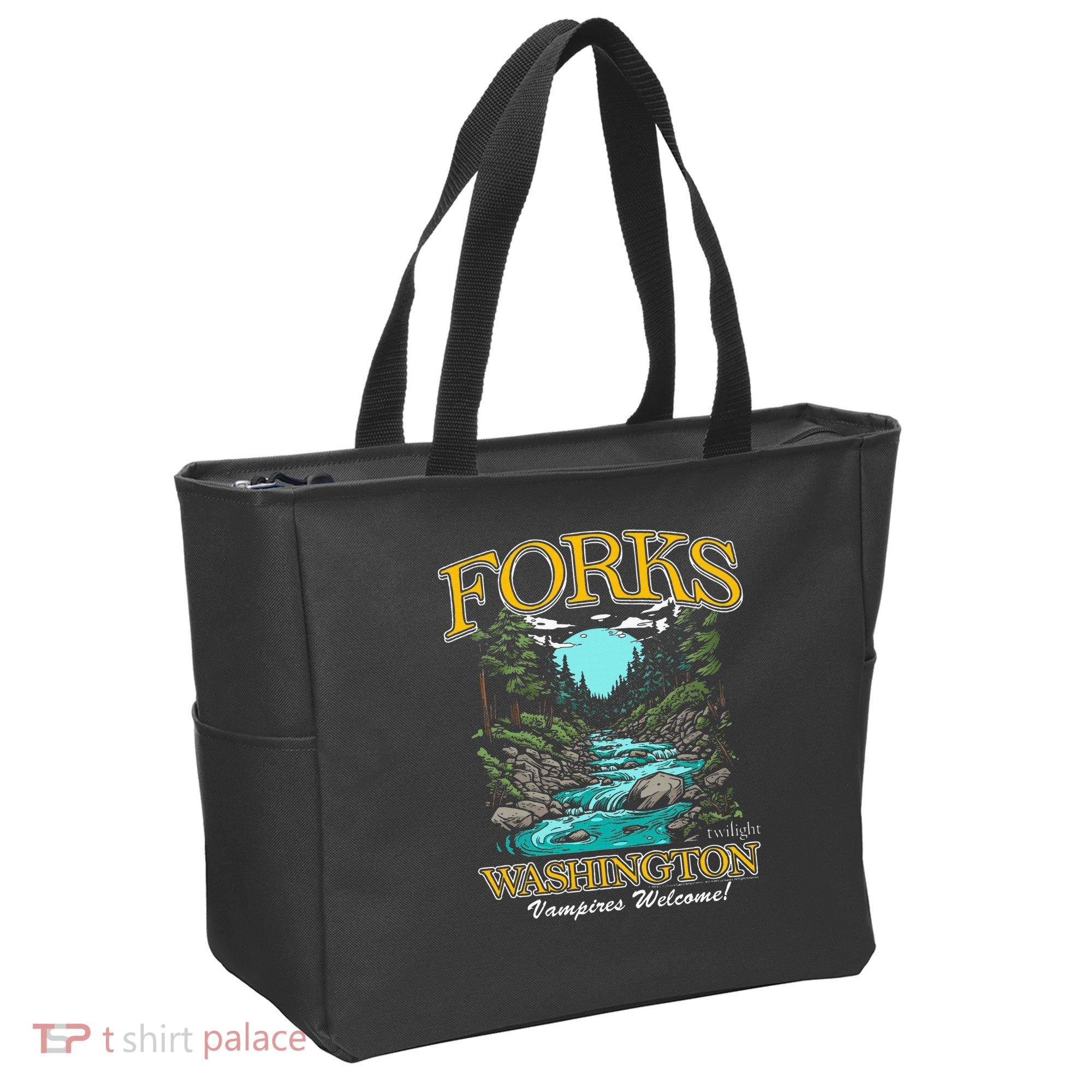 Twilight Forks Washington Vampires Welcome Tote Bag