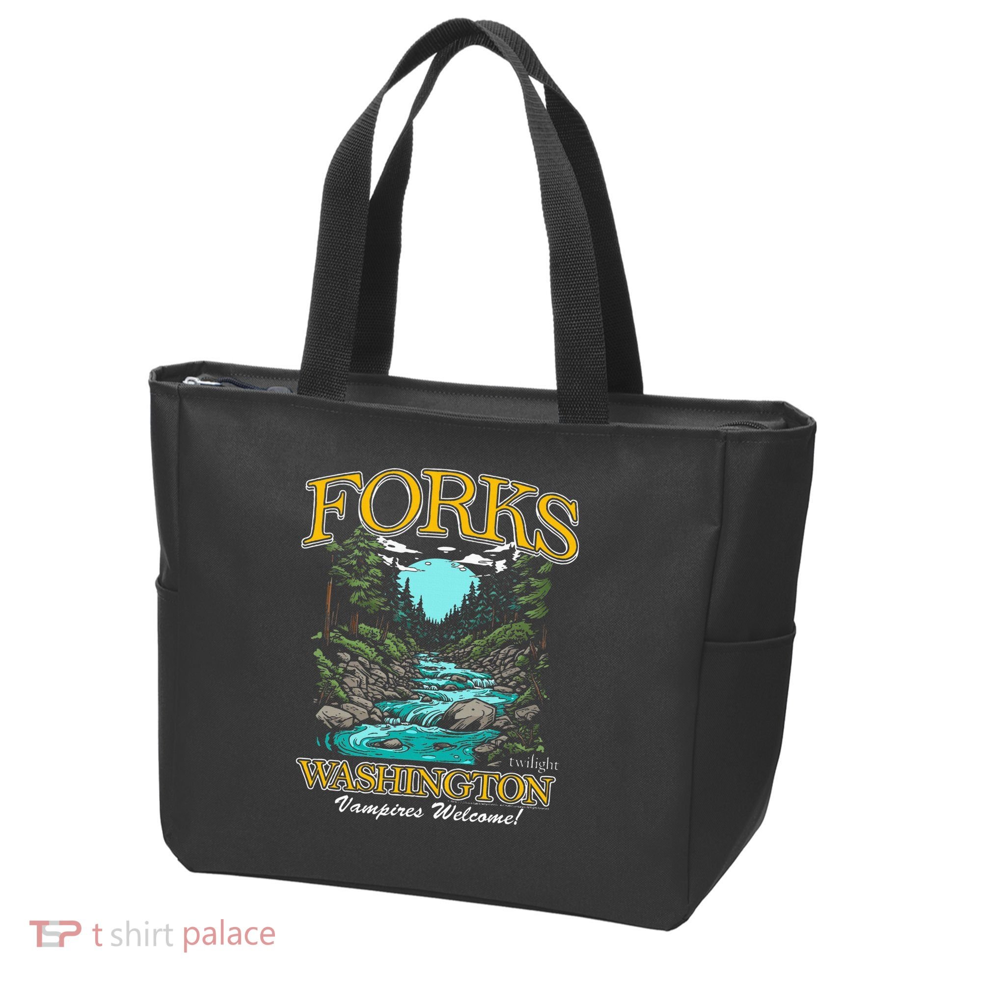 Twilight Forks Washington Vampires Welcome Tote Bag