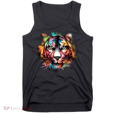 Tiger Face Watercolor Tank Top