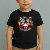 Tiger Face Watercolor Toddler T-Shirt thumb 2