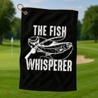 The Fish Whisperer Golf Towel thumb 1