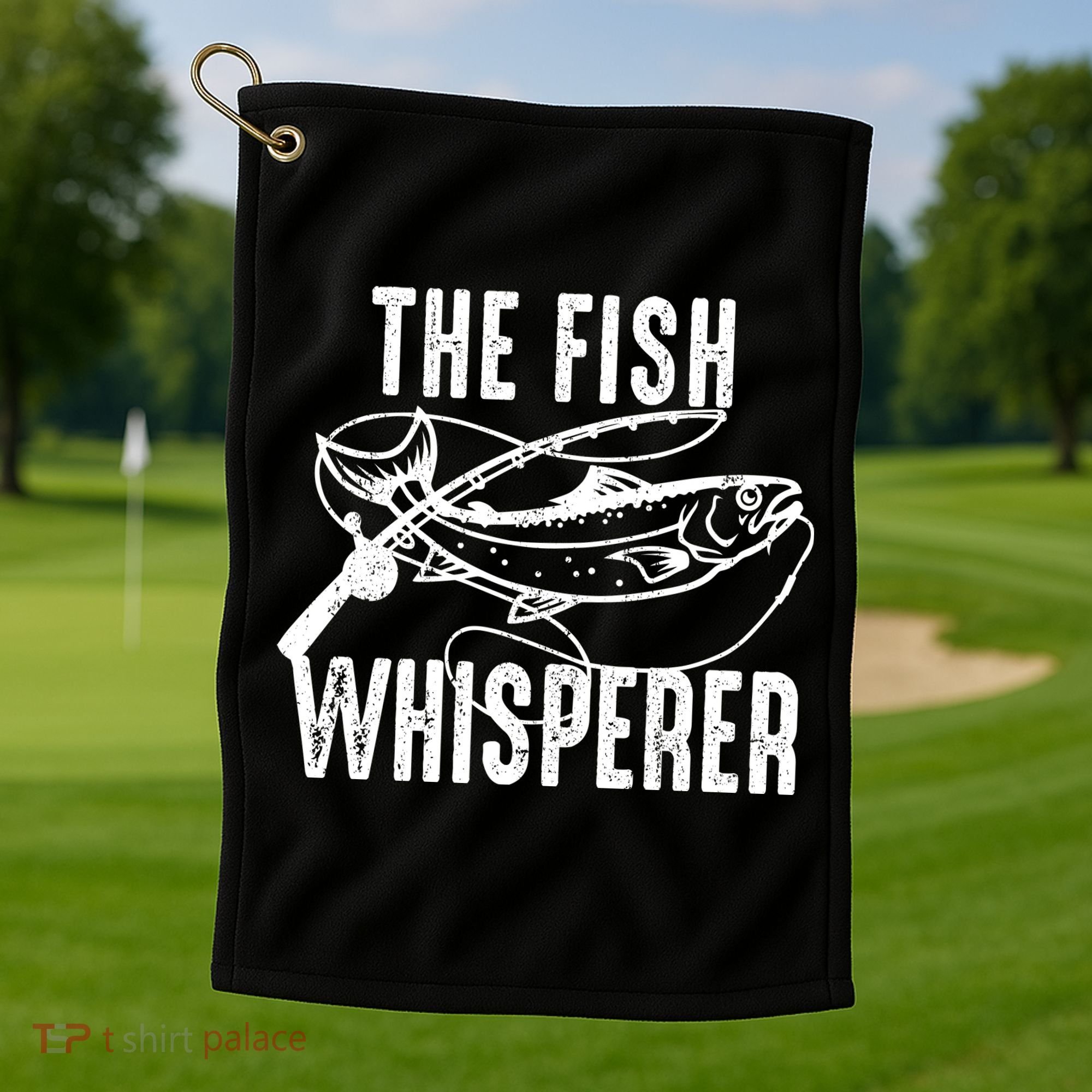 The Fish Whisperer Golf Towel