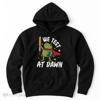Teacher Frog We Test At Dawn Hoodie thumb 0