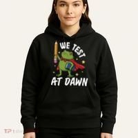 Teacher Frog We Test At Dawn Hoodie thumb 5