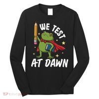 Teacher Frog We Test At Dawn Long Sleeve Shirt thumb 0