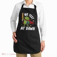 Teacher Frog We Test At Dawn Apron thumb 2