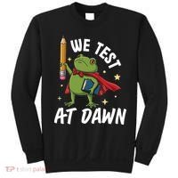 Teacher Frog We Test At Dawn Sweatshirt thumb 0