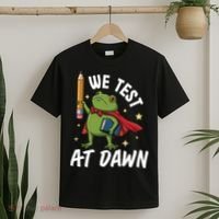 Teacher Frog We Test At Dawn T-Shirt thumb 2