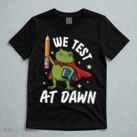 Teacher Frog We Test At Dawn T-Shirt thumb 5