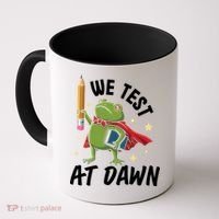 Teacher Frog We Test At Dawn Coffee Mug thumb 0