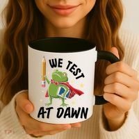 Teacher Frog We Test At Dawn Coffee Mug thumb 3