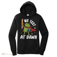 Teacher Frog We Test At Dawn Women's Hoodie thumb 0