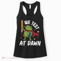 Teacher Frog We Test At Dawn Women's Tank Top thumb 0