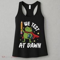 Teacher Frog We Test At Dawn Women's Tank Top thumb 3