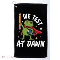 Teacher Frog We Test At Dawn Golf Towel thumb 0