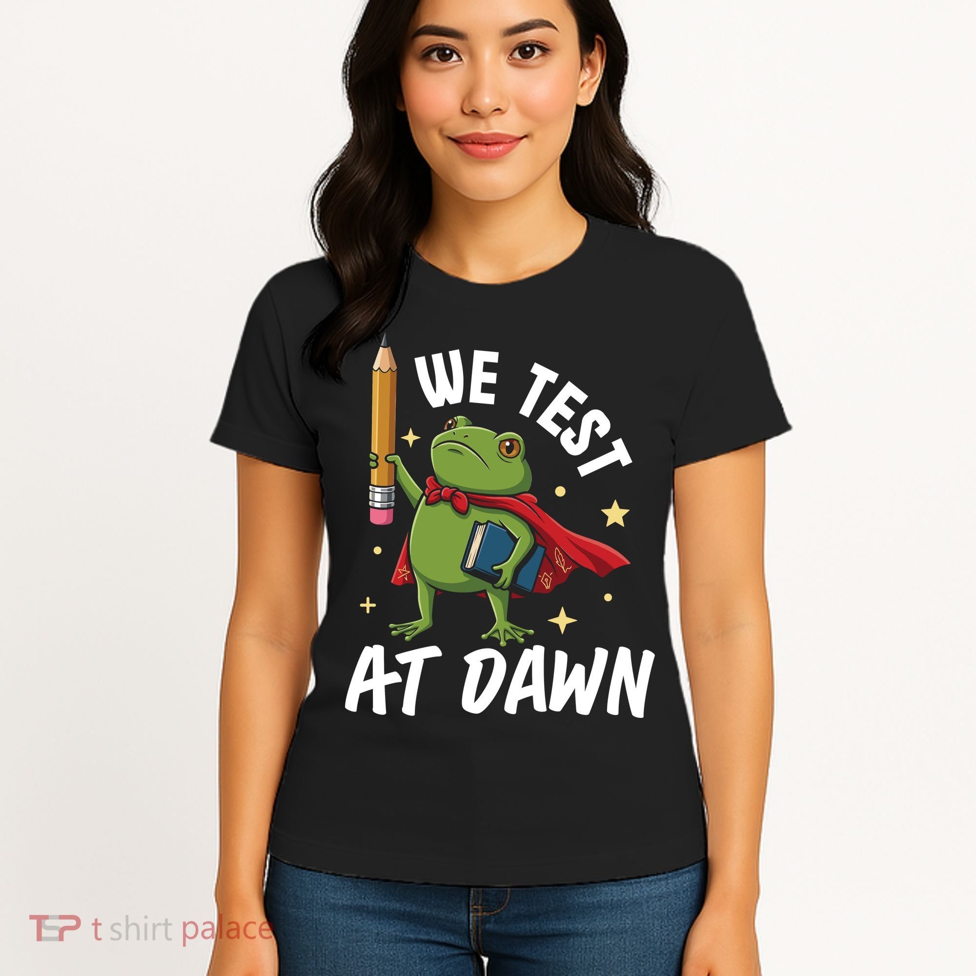 Teacher Frog We Test At Dawn Women's T-Shirt