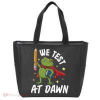 Teacher Frog We Test At Dawn Tote Bag thumb 0