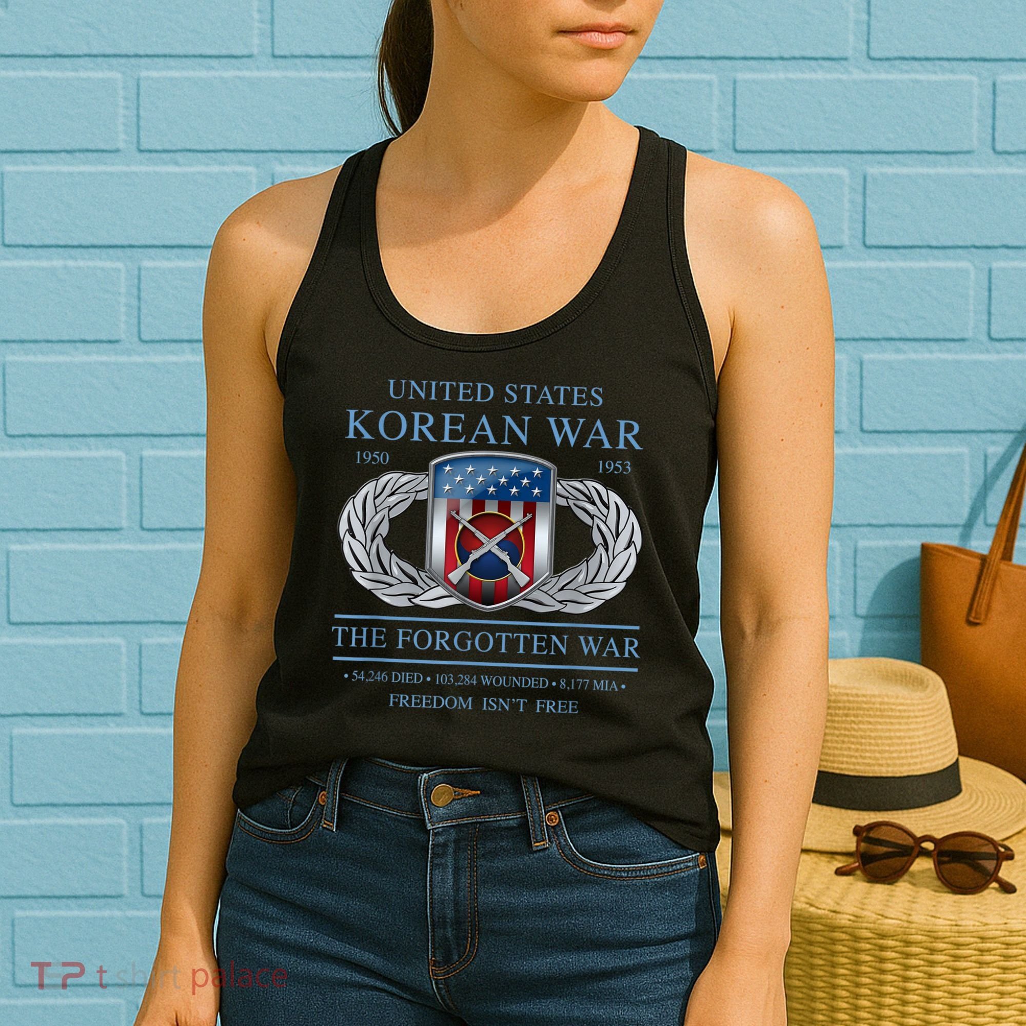 The Forgotten War Korean War Women's Tank Top