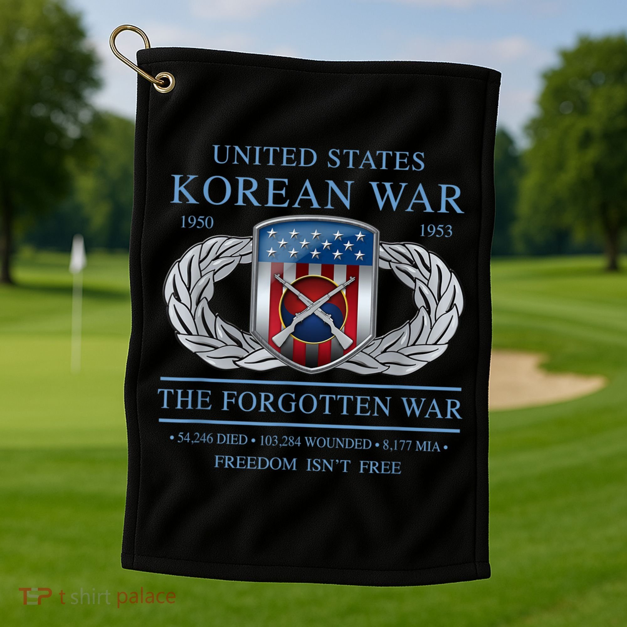 The Forgotten War Korean War Golf Towel